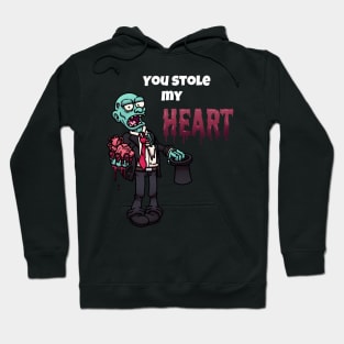 You Stole My Heart Valentine Zombie Hoodie